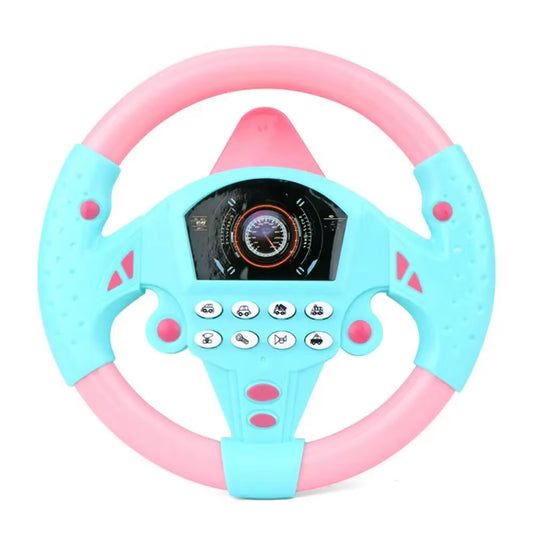 Simulate Driving a Car, Steering Wheel, Electric Toy Sound, CHILDREN'S Music Education, Pushing a Cart, Driving a Vocal Toy