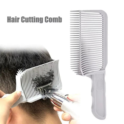 Barber Fade Combs Hair Cutting Tool for Gradient Hairstyle Comb Flat Top Hair Cutting Comb for Men Heat Resistant Fade Brush빗