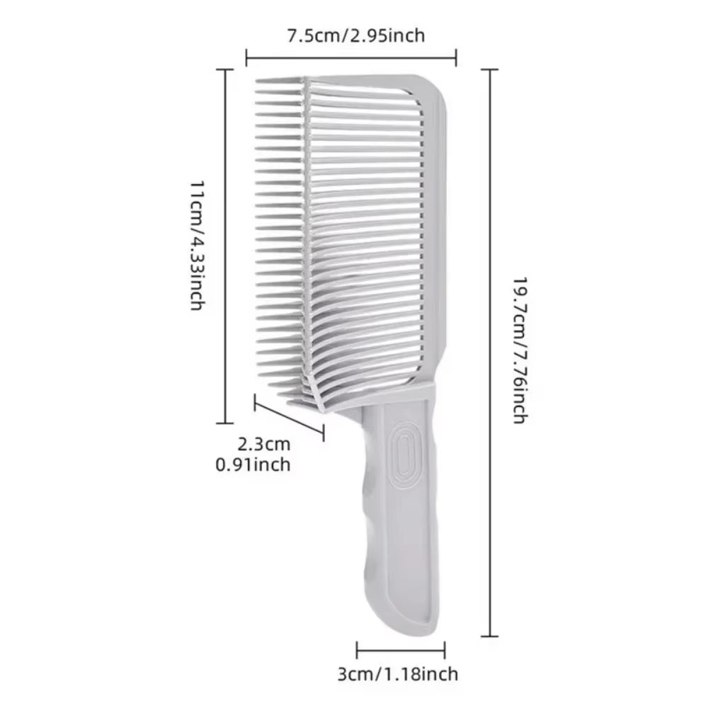 Barber Fade Combs Hair Cutting Tool for Gradient Hairstyle Comb Flat Top Hair Cutting Comb for Men Heat Resistant Fade Brush빗