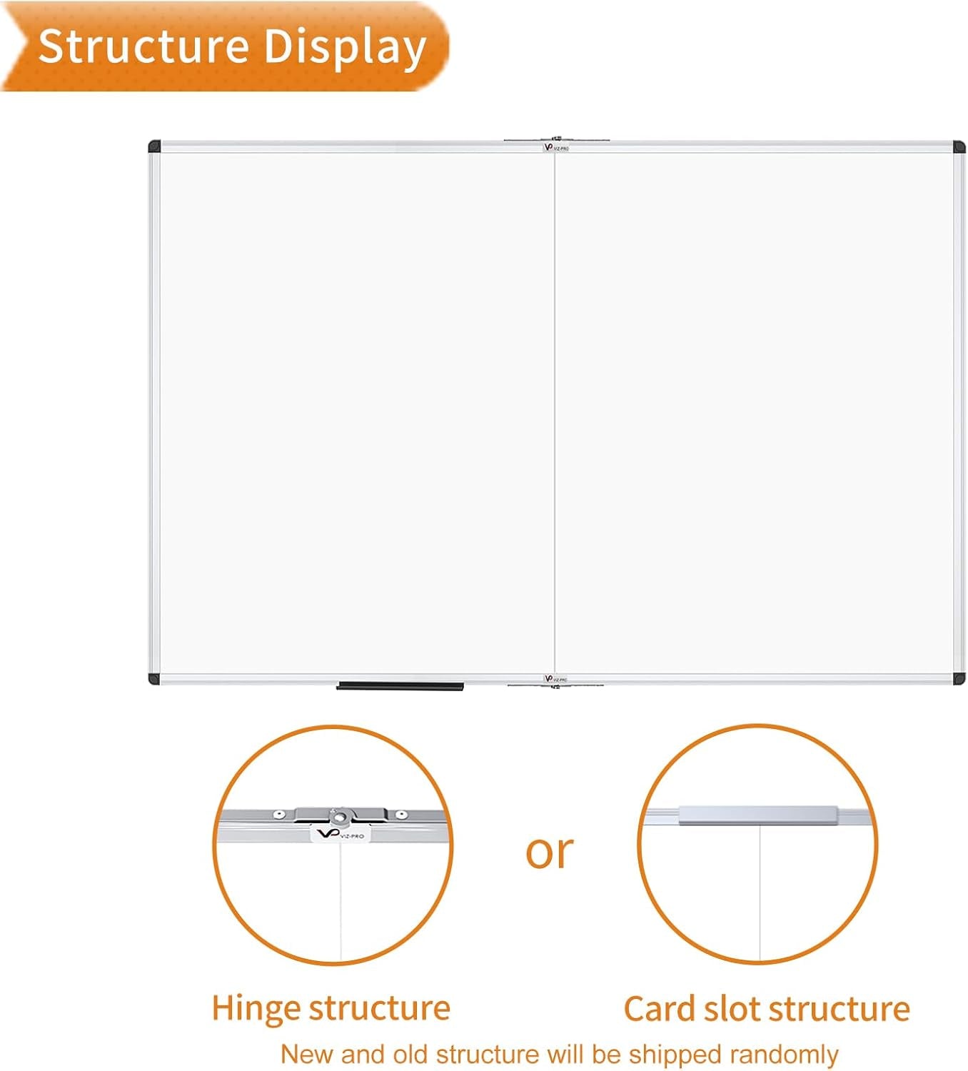 Large Dry Erase White Board/Magnetic Foldable Whiteboard, 60 X 48 Inches, Silver Aluminium Frame