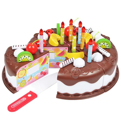 Children Pretend Goodies Play Simulated Kitchen Toys Plastic Cutting Food Kids Toy Object Cognition Boys Girl Birthday Gifts TMZ