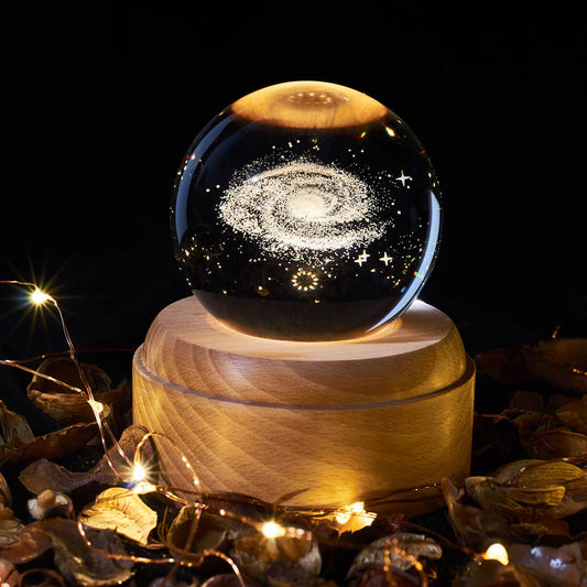 Simple Creative Crystal Ball Moon Light Starry Sky Galaxy Night Light for Friends, Girlfriends, Birthday Gifts, Graduation Gifts