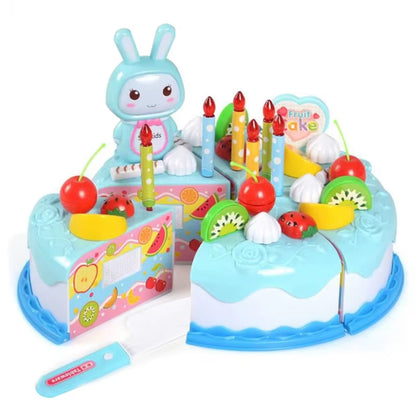 Children Pretend Goodies Play Simulated Kitchen Toys Plastic Cutting Food Kids Toy Object Cognition Boys Girl Birthday Gifts TMZ